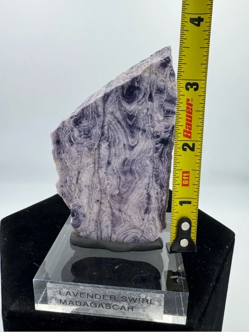 Polished Lavender Swirl Jasper specimen(Madagascar)